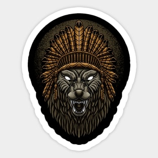 Wolf Head Sticker